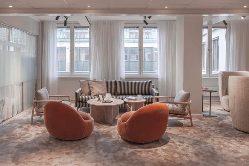 Kontor, Kontorshotell på Kungsgatan 37, Stockholm - interiör