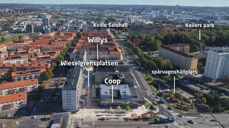 Restaurang på Wieselgrensplatsen 13, Göteborg - detalj